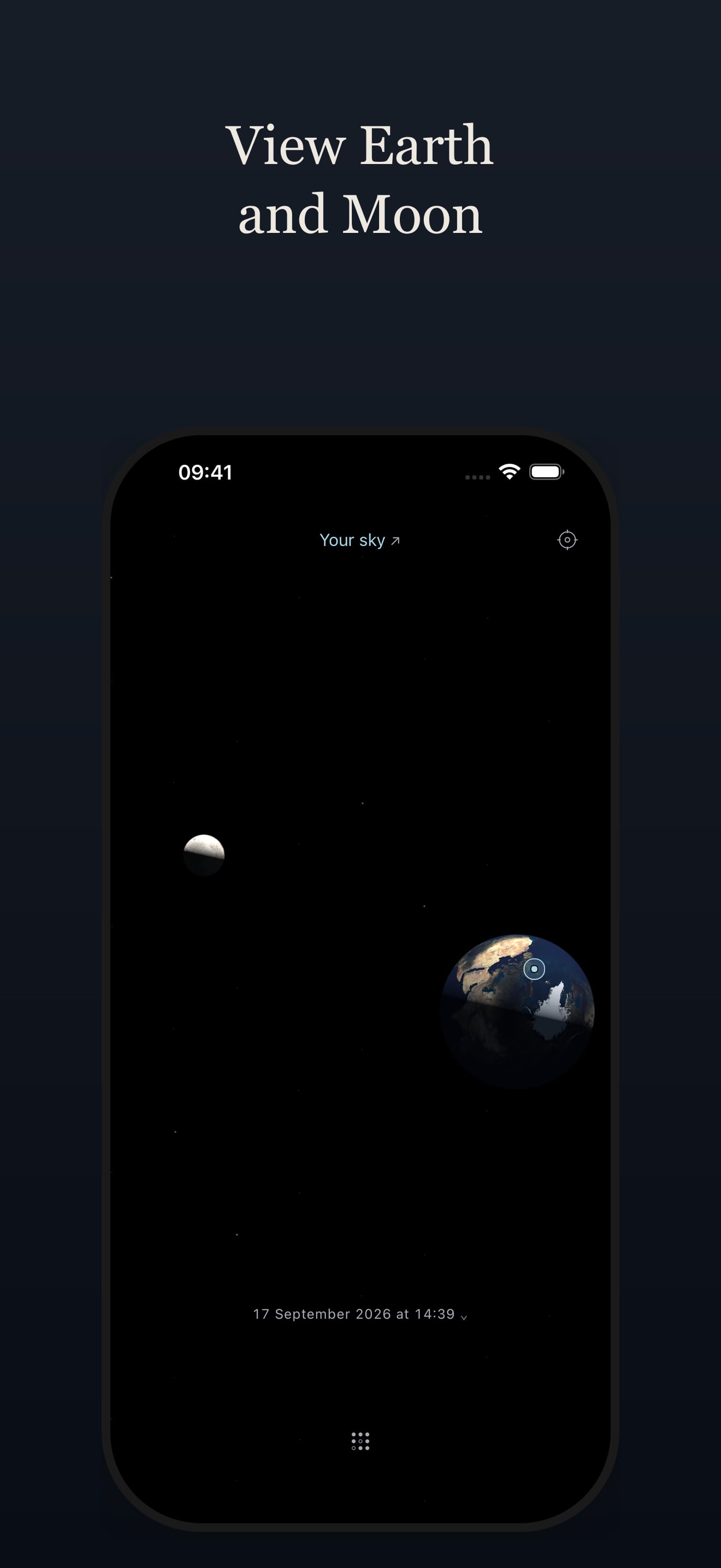 Lune - the Earth and Moon together